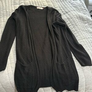 Black tunic cardigan size M